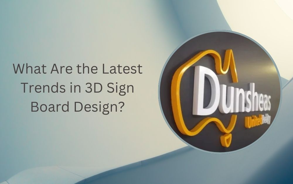 3d sign board